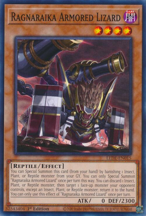 Ragnaraika Armored Lizard [LEDE-EN015] Common - Yugioh Cards For Your TCG Needs!