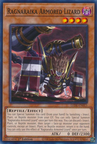 Ragnaraika Armored Lizard [LEDE-EN015] Common - Yugioh Cards For Your TCG Needs!