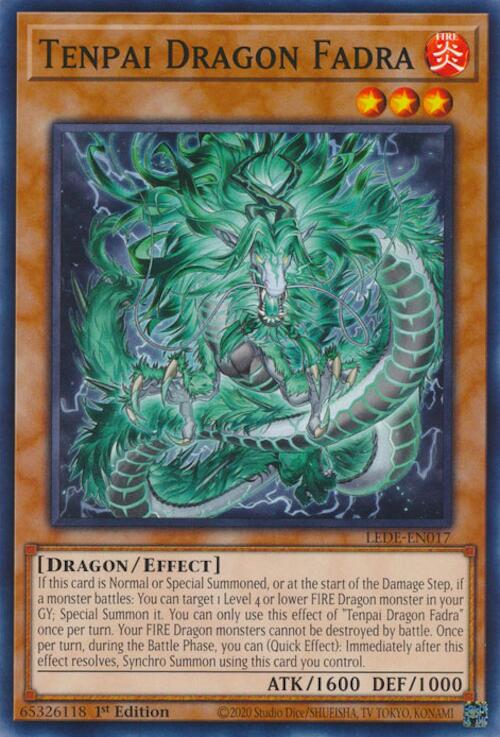 Tenpai Dragon Fadra [LEDE-EN017] Common - Yugioh Cards For Your TCG Needs!