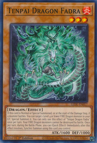 Tenpai Dragon Fadra [LEDE-EN017] Common - Yugioh Cards For Your TCG Needs!