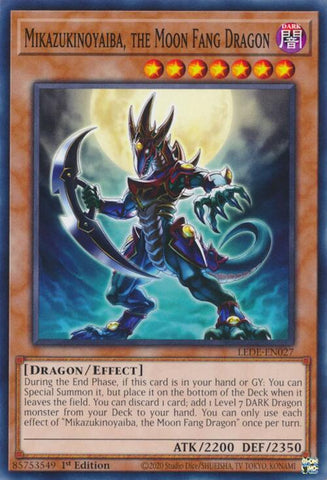 Mikazukinoyaiba, the Moon Fang Dragon [LEDE-EN027] Common - Yugioh Cards For Your TCG Needs!