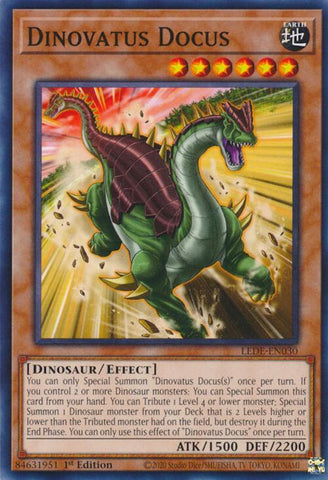 Dinovatus Docus [LEDE-EN030] Common - Yugioh Cards For Your TCG Needs!