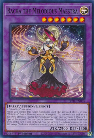 Bacha the Melodious Maestra [LEDE-EN035] Common - Yugioh Cards For Your TCG Needs!