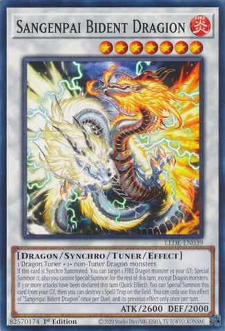 Sangenpai Bident Dragion [LEDE-EN039] Common - Yugioh Cards For Your TCG Needs!