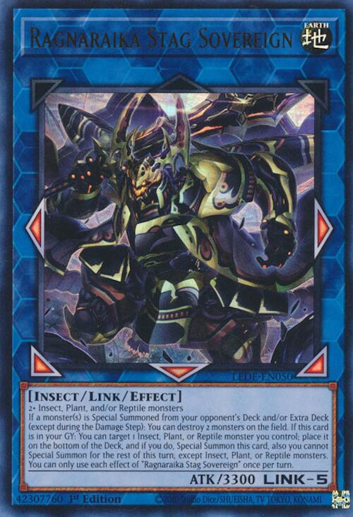 Ragnaraika Stag Sovereign [LEDE-EN050] Ultra Rare - Yugioh Cards For Your TCG Needs!