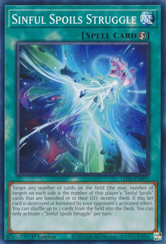 Sinful Spoils Struggle [LEDE-EN057] Common - Yugioh Cards For Your TCG Needs!
