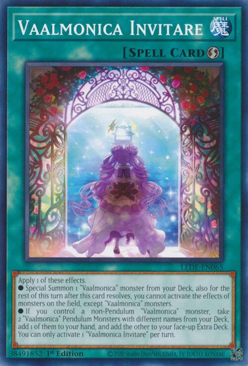 Vaalmonica Invitare [LEDE-EN065] Common - Yugioh Cards For Your TCG Needs!