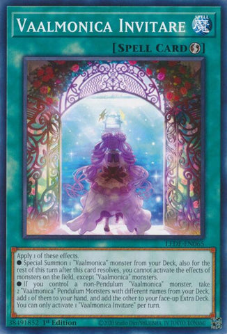 Vaalmonica Invitare [LEDE-EN065] Common - Yugioh Cards For Your TCG Needs!
