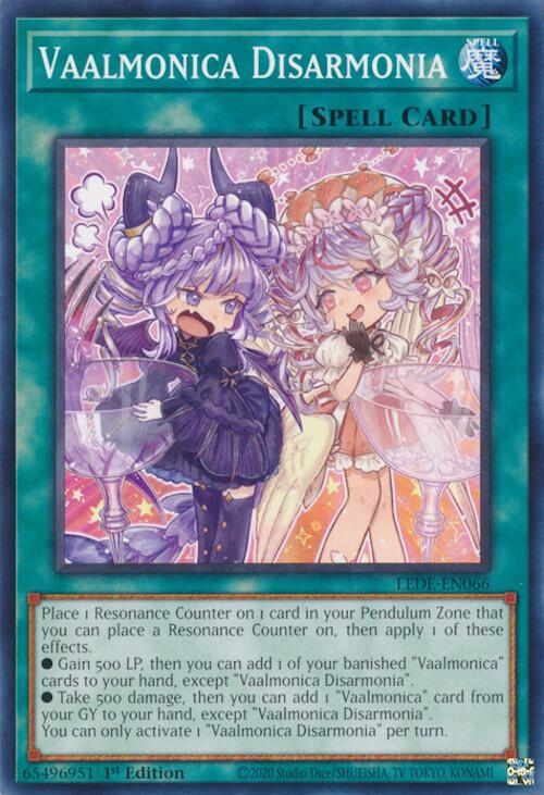 Vaalmonica Disarmonia [LEDE-EN066] Common - Yugioh Cards For Your TCG Needs!