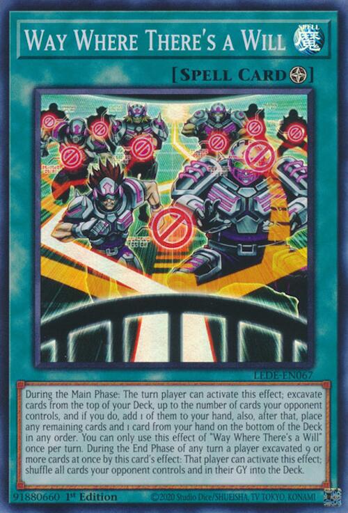 Way Where There's a Will [LEDE-EN067] Super Rare - Yugioh Cards For Your TCG Needs!