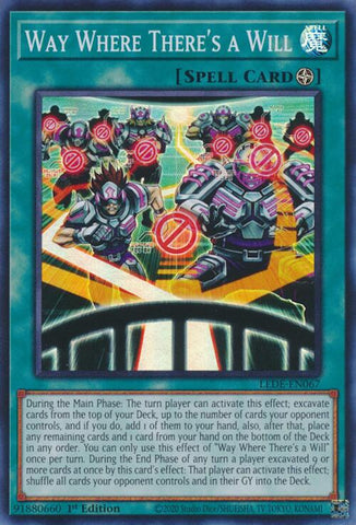 Way Where There's a Will [LEDE-EN067] Super Rare - Yugioh Cards For Your TCG Needs!