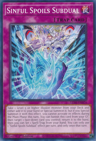 Sinful Spoils Subdual [LEDE-EN074] Common - Yugioh Cards For Your TCG Needs!