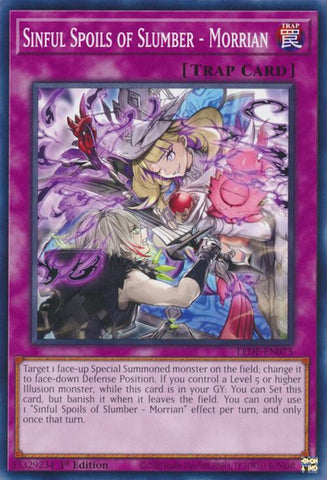 Sinful Spoils of Slumber - Morrian [LEDE-EN075] Common - Yugioh Cards For Your TCG Needs!