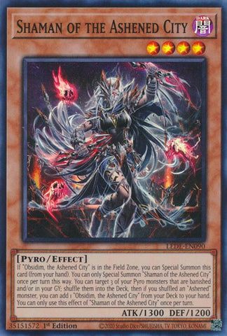 Shaman of the Ashened City [LEDE-EN090] Super Rare - Yugioh Cards For Your TCG Needs!