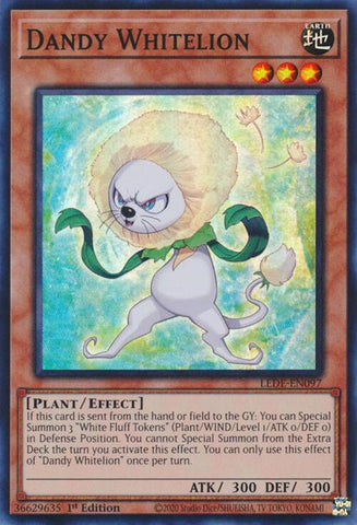Dandy Whitelion [LEDE-EN097] Super Rare - Yugioh Cards For Your TCG Needs!