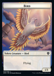 Bird (002) // Angel Double-Sided Token [Dominaria United Tokens] Magic: The Gathering