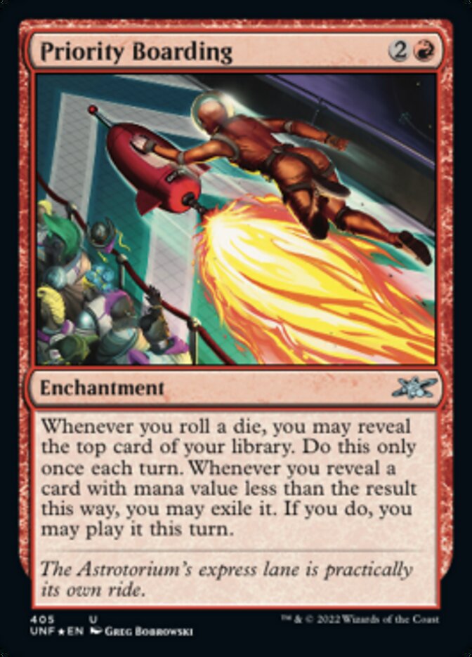 Priority Boarding (Galaxy Foil) [Unfinity] Magic: The Gathering