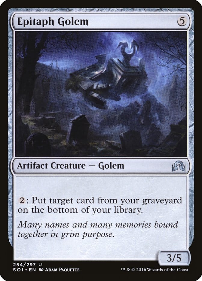 Epitaph Golem [Shadows over Innistrad] Magic: The Gathering