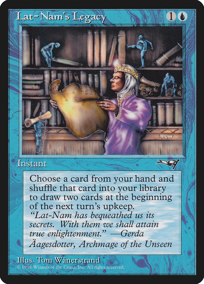 Lat-Nam's Legacy (Reading Scroll) [Alliances] Magic: The Gathering