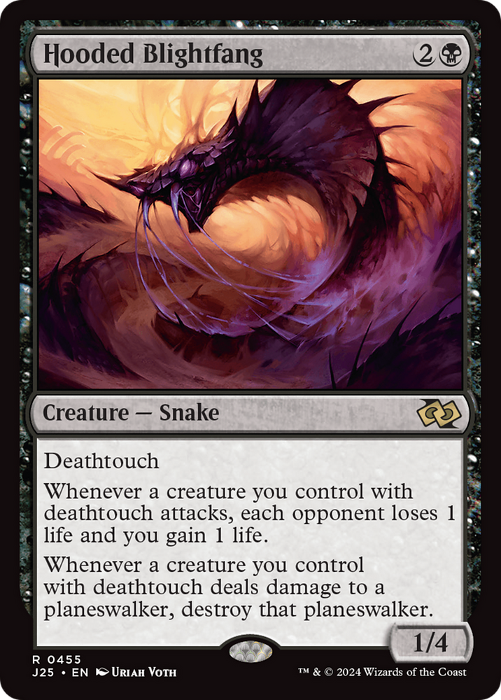 Hooded Blightfang [Foundations Jumpstart] Magic: The Gathering