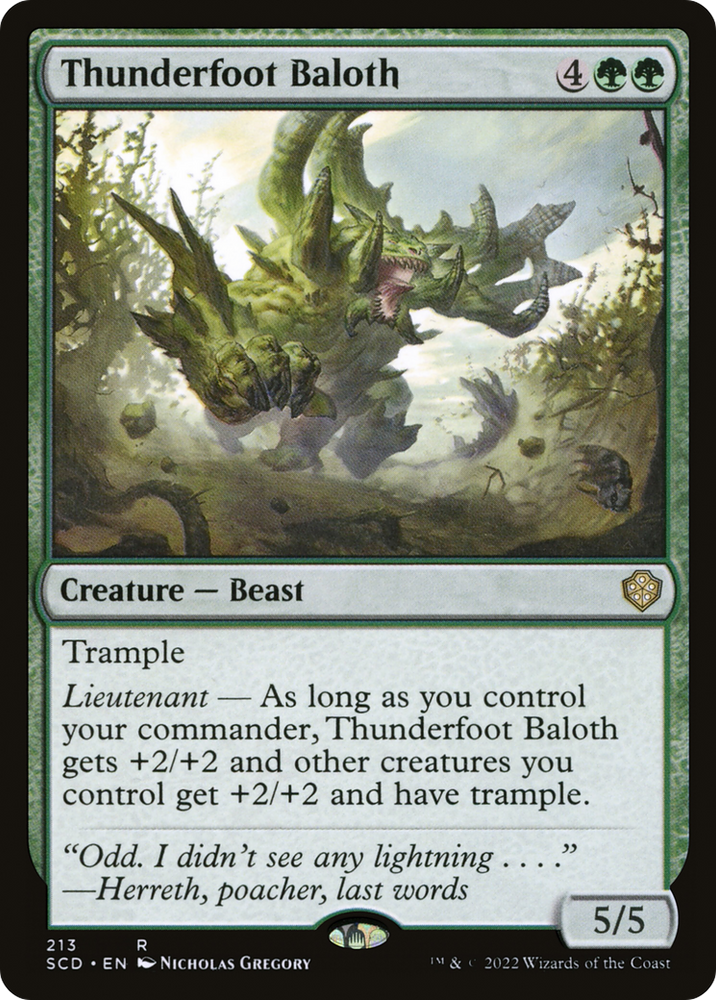Thunderfoot Baloth [Starter Commander Decks] Magic: The Gathering