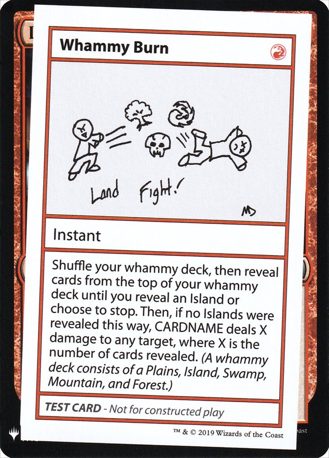 Whammy Burn [Mystery Booster Playtest Cards] Magic: The Gathering
