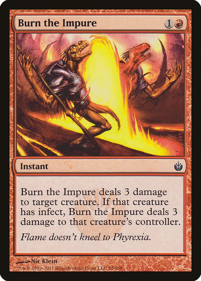 Burn the Impure [Mirrodin Besieged] Magic: The Gathering