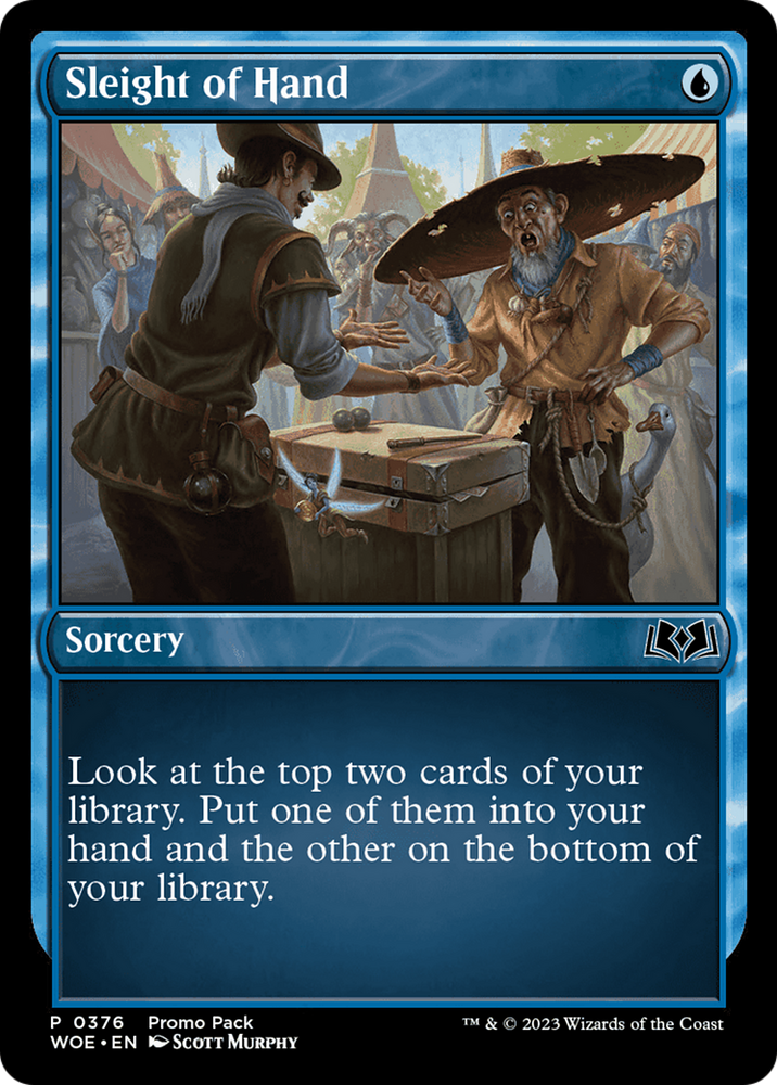Sleight of Hand (Promo Pack) [Wilds of Eldraine Promos] Magic: The Gathering