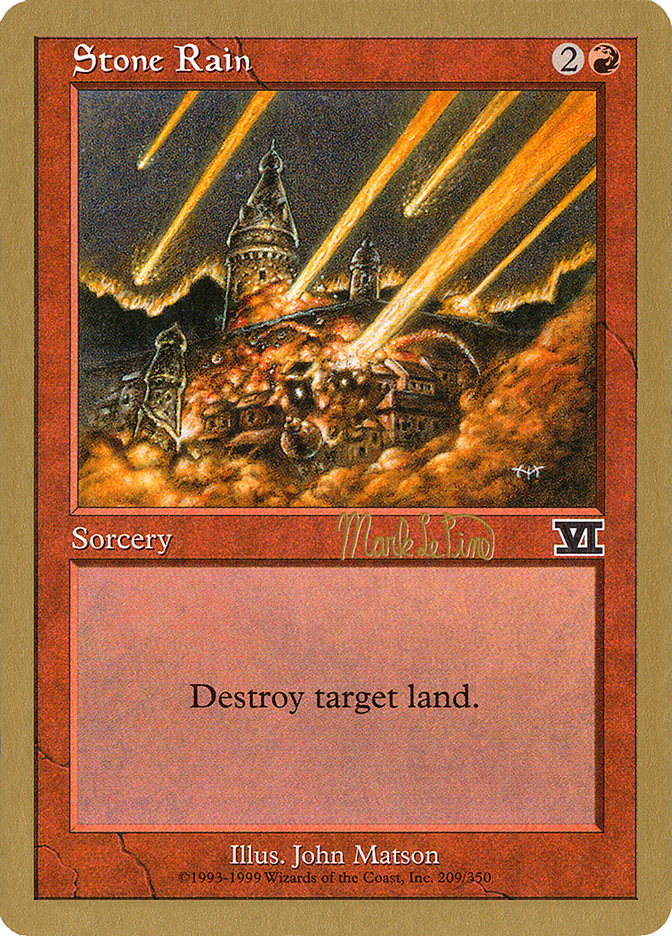 Stone Rain (Mark Le Pine) [World Championship Decks 1999] Magic: The Gathering