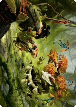Commune with Spirits Art Card [Kamigawa: Neon Dynasty Art Series] Magic: The Gathering