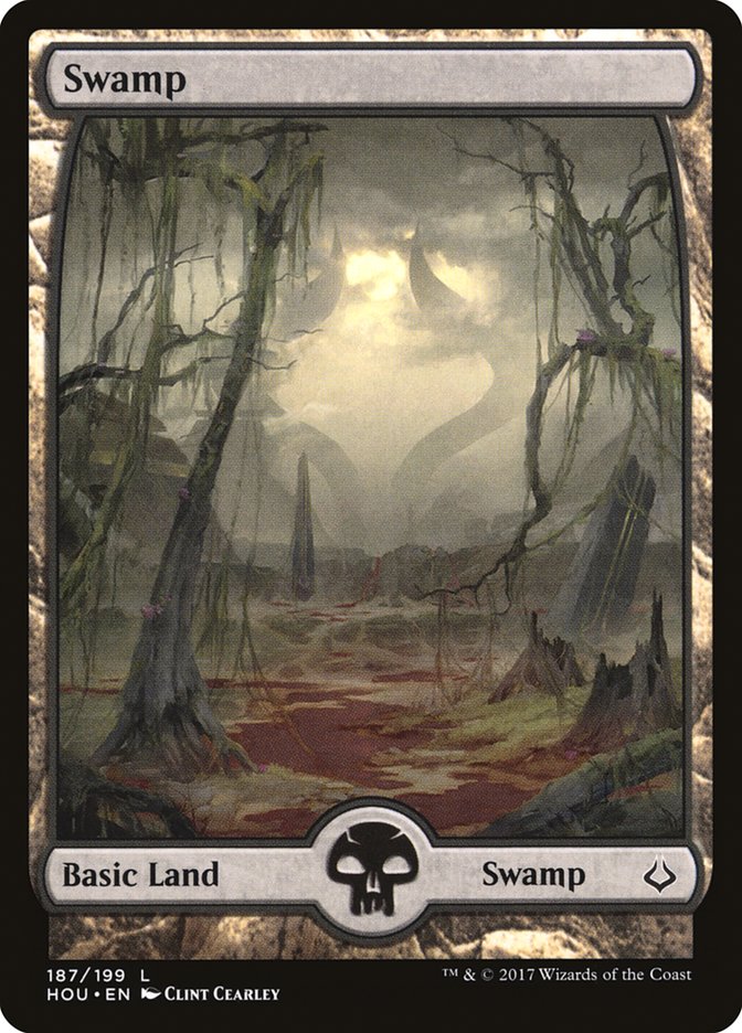 Swamp (187) [Hour of Devastation] Magic: The Gathering
