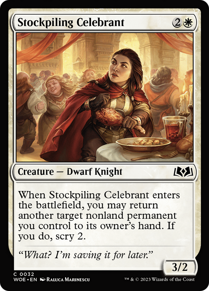 Stockpiling Celebrant [Wilds of Eldraine] Magic: The Gathering