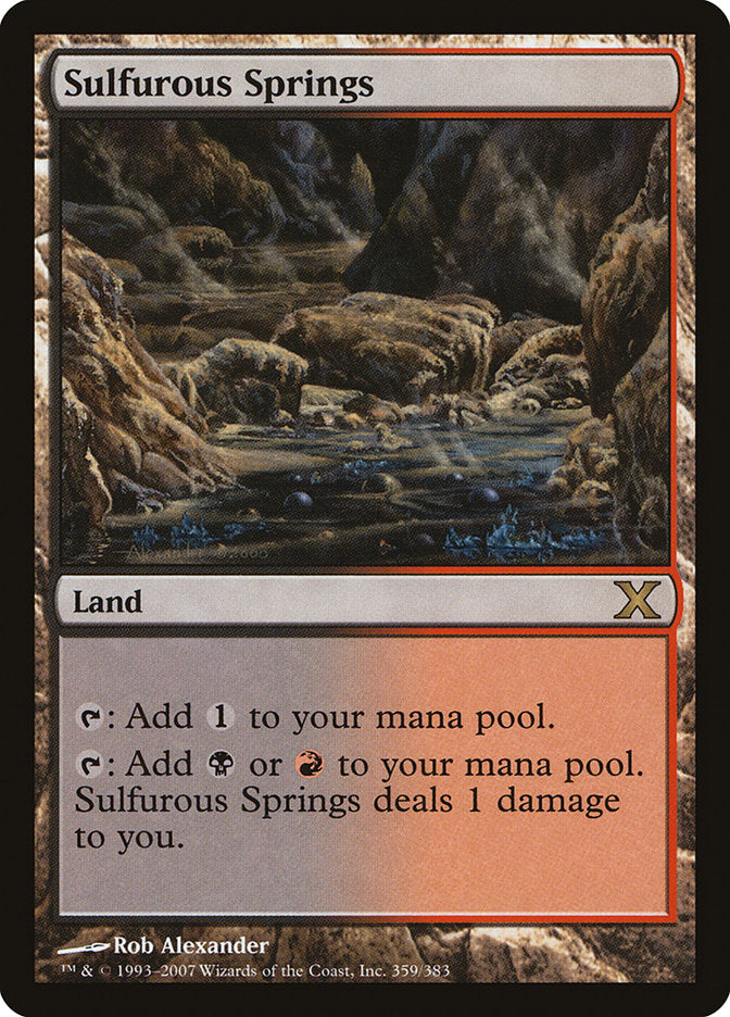 Sulfurous Springs [Tenth Edition] Magic: The Gathering