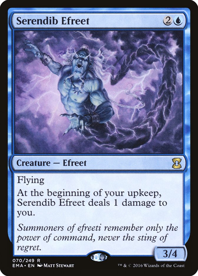 Serendib Efreet [Eternal Masters] Magic: The Gathering