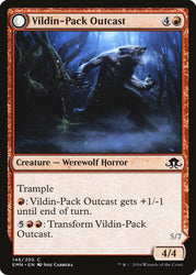 Vildin-Pack Outcast // Dronepack Kindred [Eldritch Moon] Magic: The Gathering
