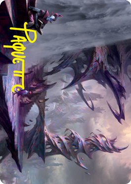 Prismari Campus Art Card (Gold-Stamped Signature) [Strixhaven: School of Mages Art Series] Magic: The Gathering