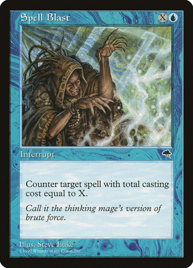 Spell Blast [Tempest] Magic: The Gathering