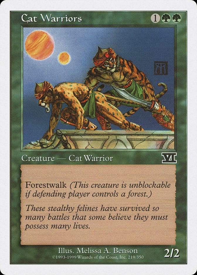 Cat Warriors [Classic Sixth Edition] Magic: The Gathering