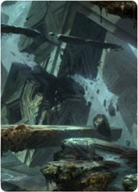 Swamp 3 Art Card [Zendikar Rising Art Series] Magic: The Gathering