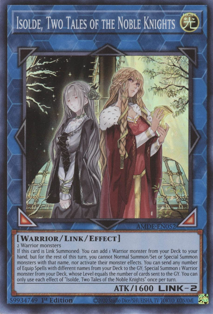 Isolde, Two Tales of the Noble Knights [AMDE-EN052] Super Rare - Yugioh Cards For Your TCG Needs!