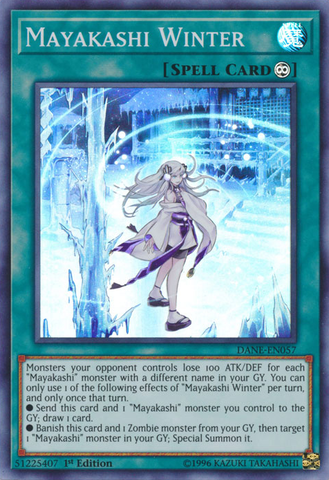 Mayakashi Winter [DANE-EN057] Super Rare - Yugioh Cards For Your TCG Needs!