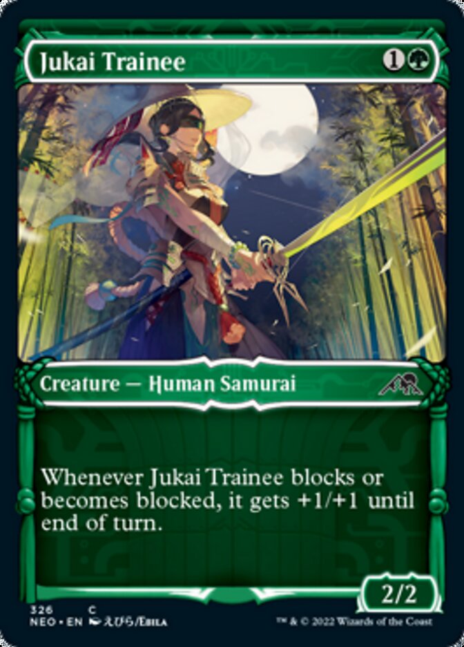 Jukai Trainee (Showcase Samurai) [Kamigawa: Neon Dynasty] Magic: The Gathering