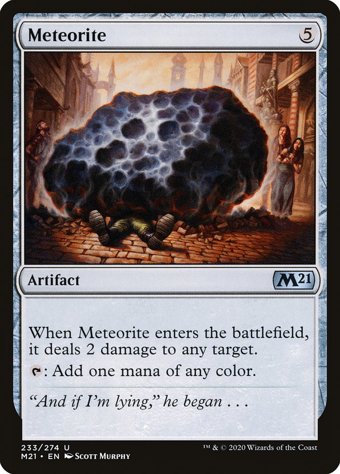 Meteorite [Core Set 2021] Magic: The Gathering