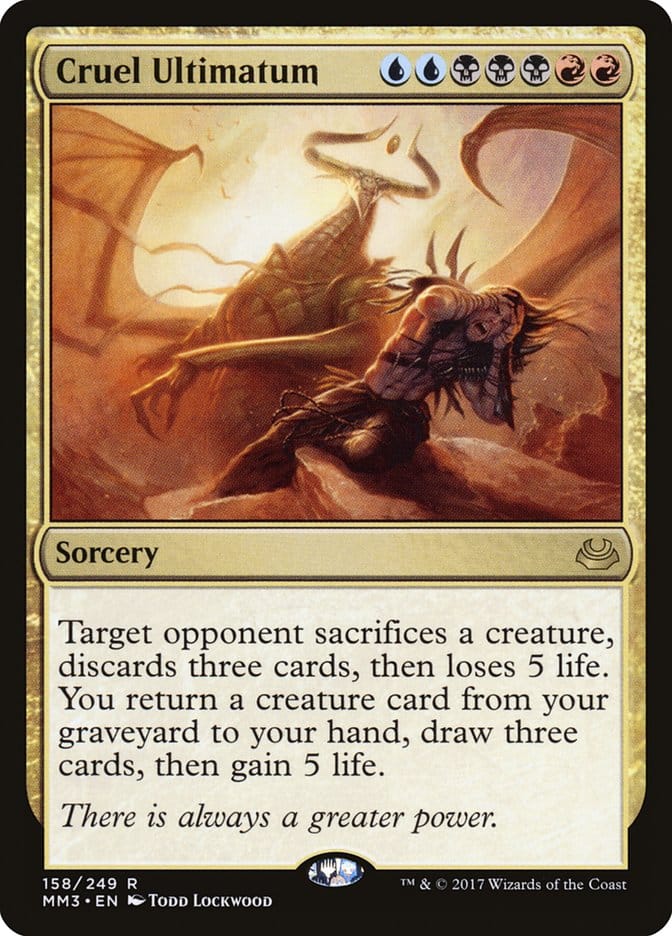 Cruel Ultimatum [Modern Masters 2017] Magic: The Gathering