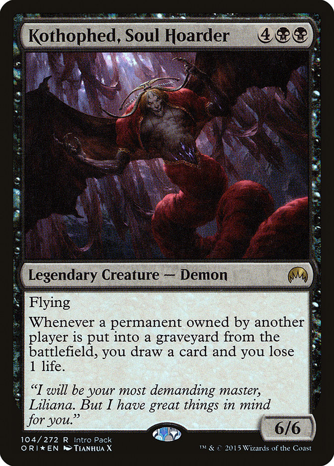 Kothophed, Soul Hoarder (Intro Pack) [Magic Origins Promos] Magic: The Gathering