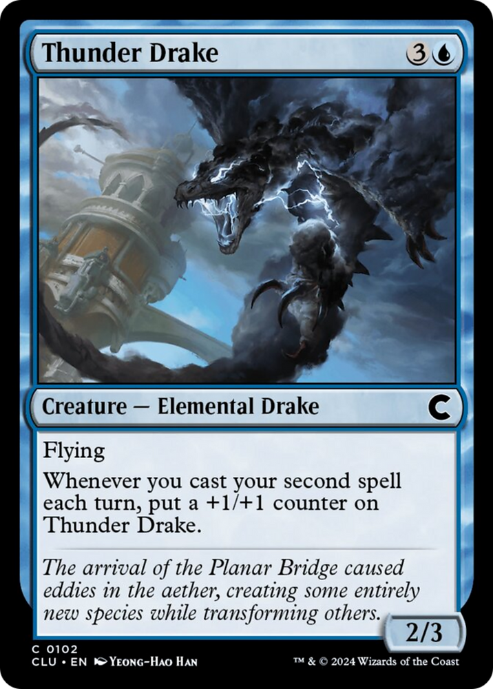 Thunder Drake [Ravnica: Clue Edition] Magic: The Gathering