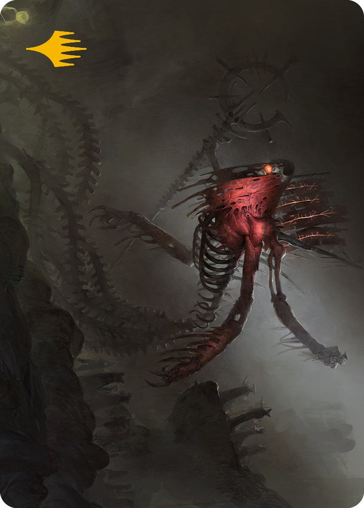 Drivnod, Carnage Dominus Art Card (Gold-Stamped Signature) [Phyrexia: All Will Be One Art Series] Magic: The Gathering