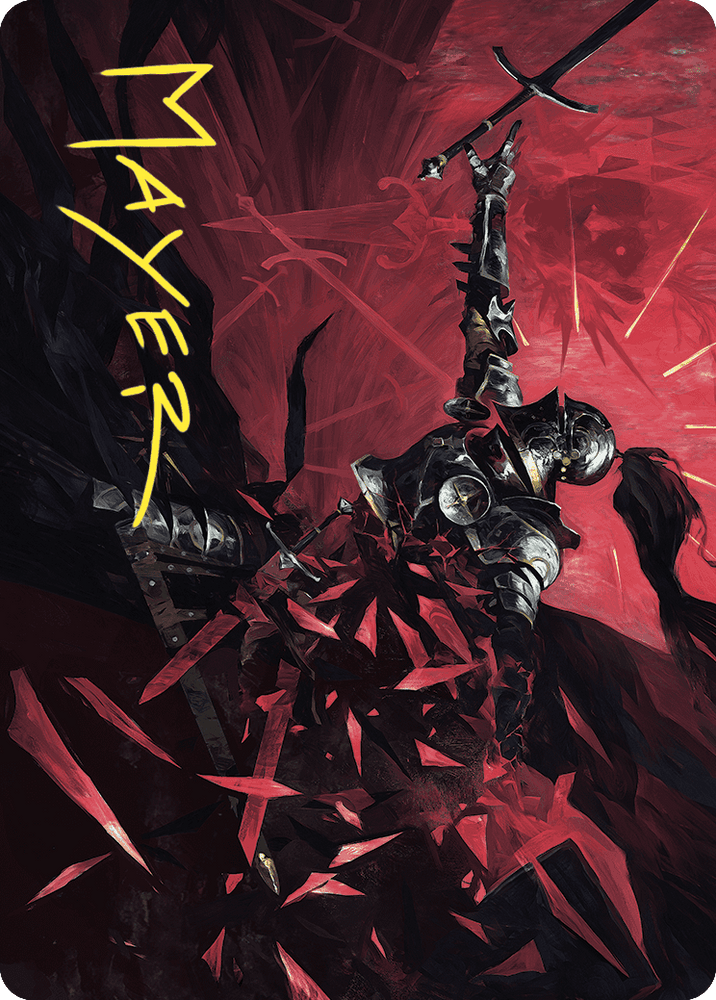 Shatter the Oath Art Card (Gold-Stamped Signature) [Wilds of Eldraine Art Series] Magic: The Gathering