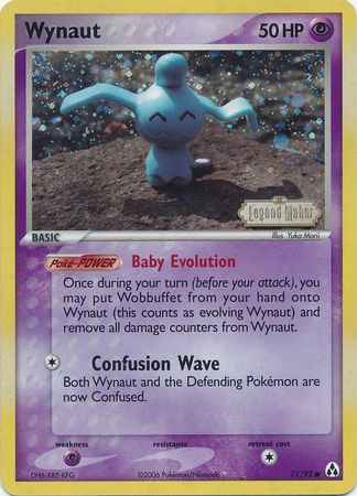 Wynaut (71/92) (Stamped) [EX: Legend Maker] Pokémon