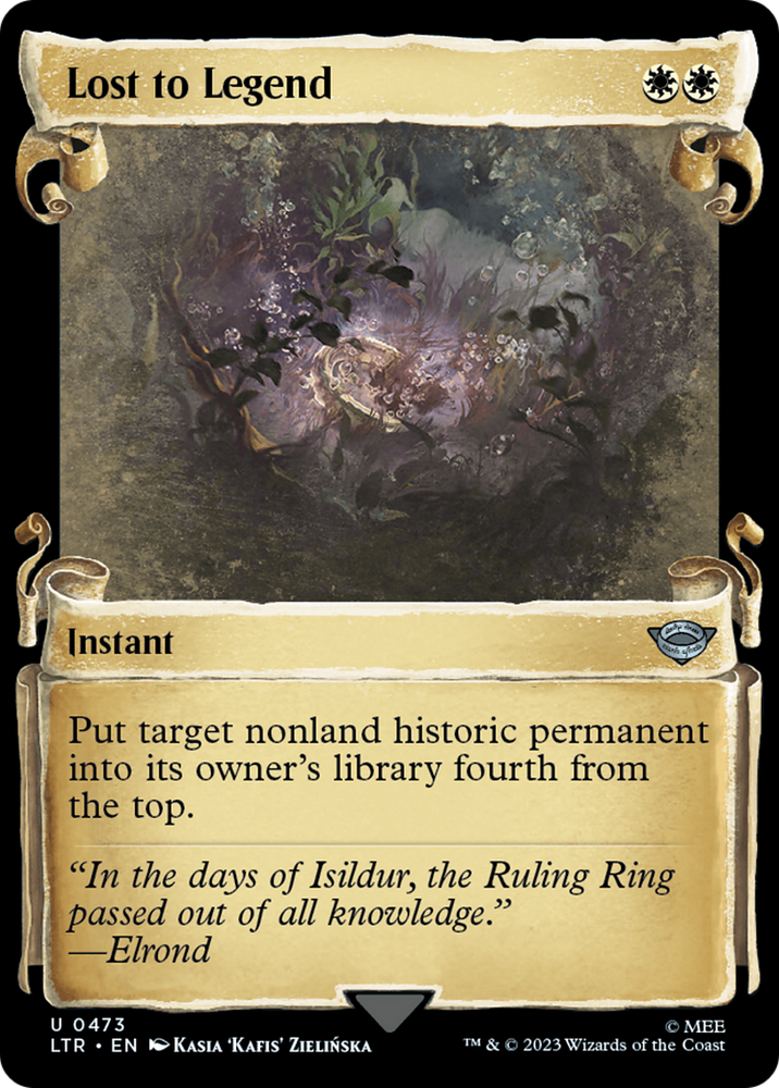 Lost to Legend [The Lord of the Rings: Tales of Middle-Earth Showcase Scrolls] Magic: The Gathering